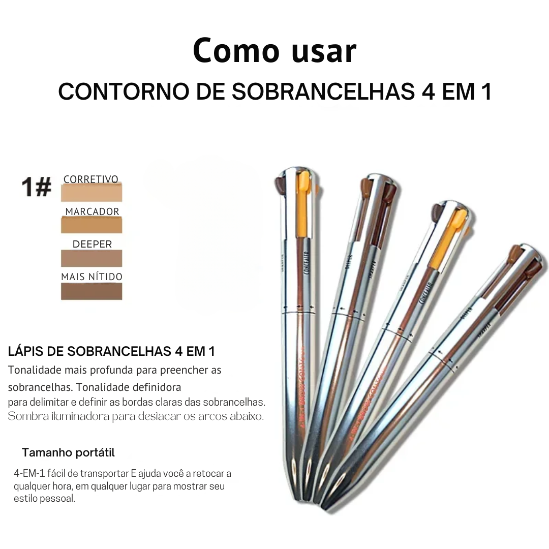 Caneta Maquiadora 4 em 1