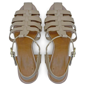 Sandália Feminina Melissa em Couro Gladiadora e Fivela